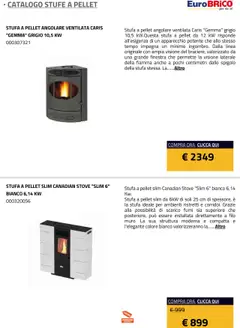 Anteprima del volantino Eurobrico Stufe a Pellet catalogo valido a partire dal 23.07.2025 | Pagina: 3 | Prodotti: Pellet, Stufa a pellet, Stufa