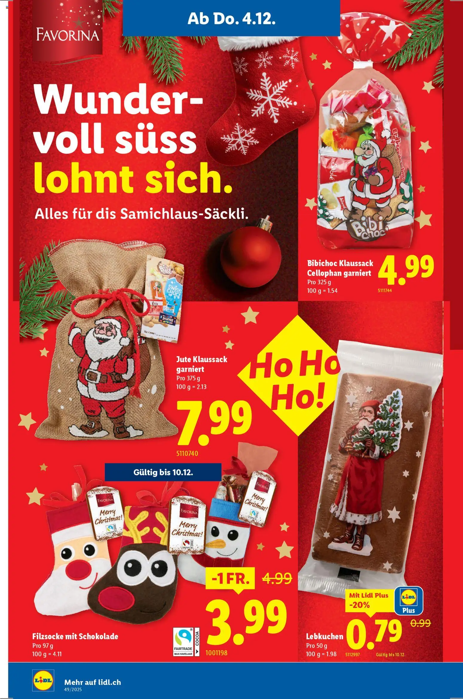 Lidl Aktionen – gültig ab 04.12.2025 | Seite: 18 | Produkte: Schokolade