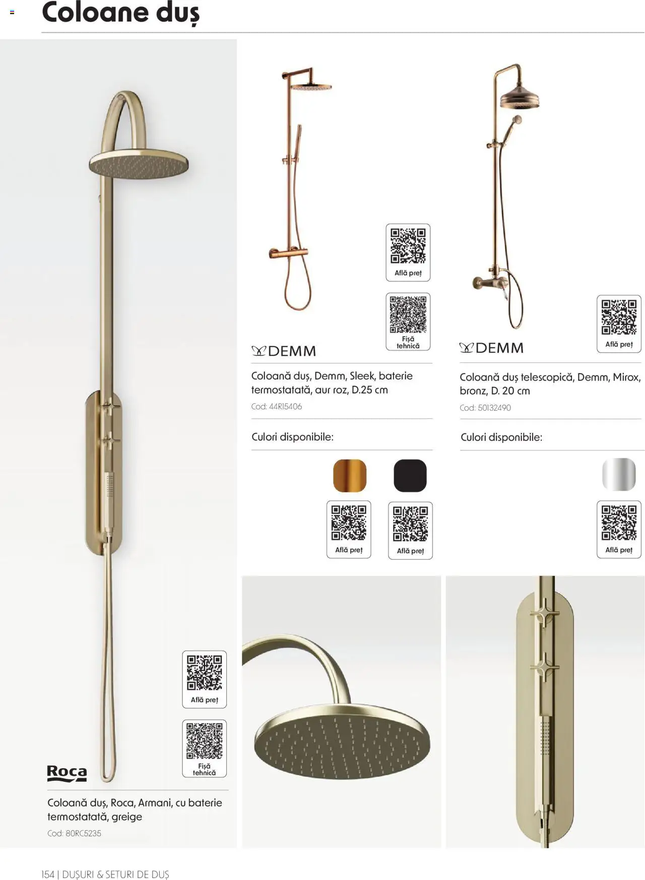 Catalog Romstal – valabil de la 25.11.2024 | Pagină: 154 | Produse: Baterie, Duș
