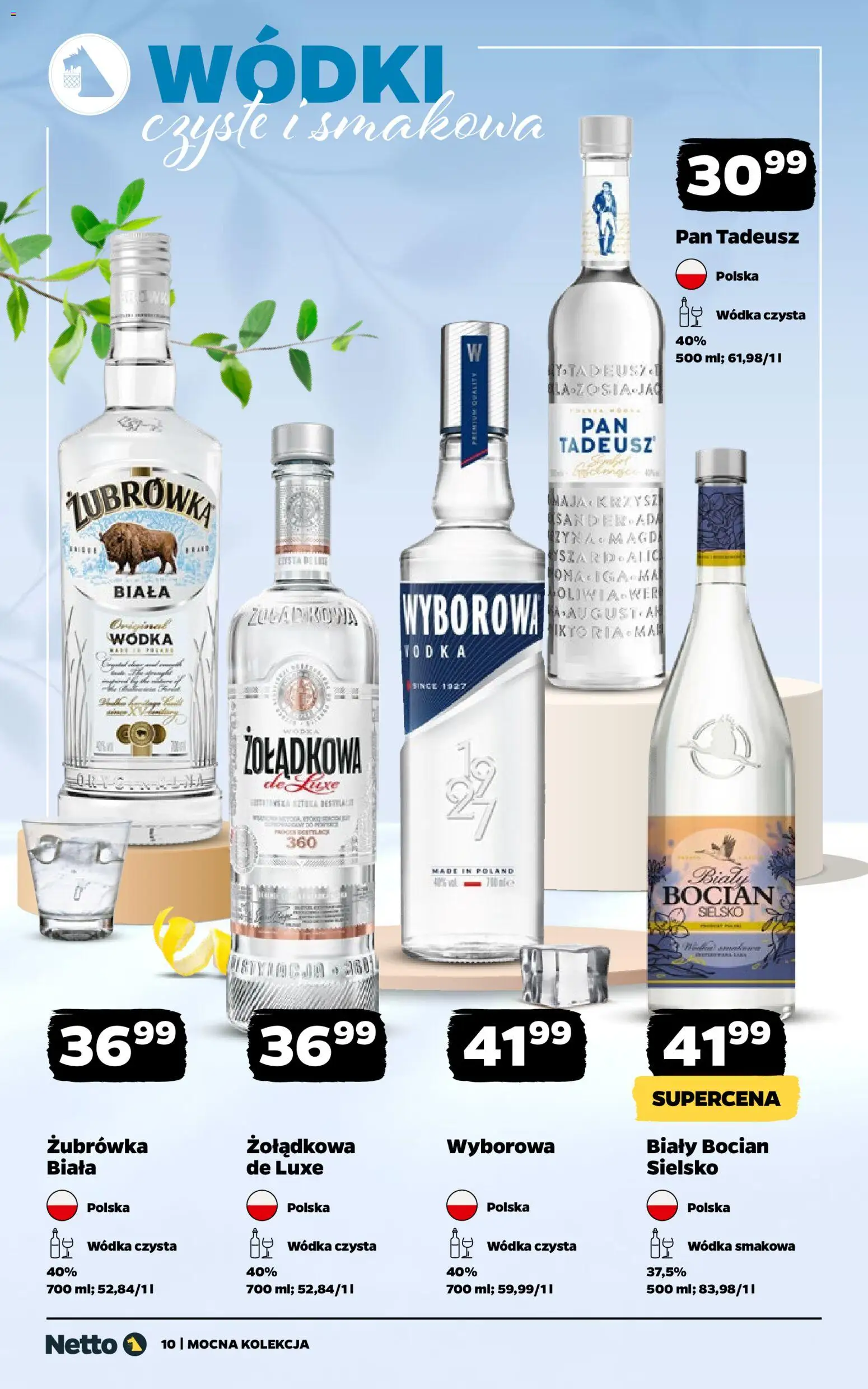 Netto gazetka - Alkohole mocne od 27.04.2026 | Strona: 10 | Produkty: Żubrówka, Vodka, Wódka