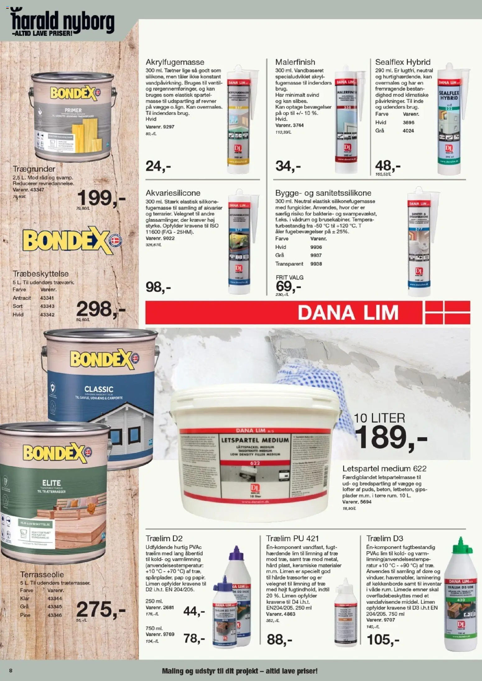Harald Nyborg tilbudsavis – gyldig fra 02.04.2026 | Side: 8 | Produkter: Søm, Maling