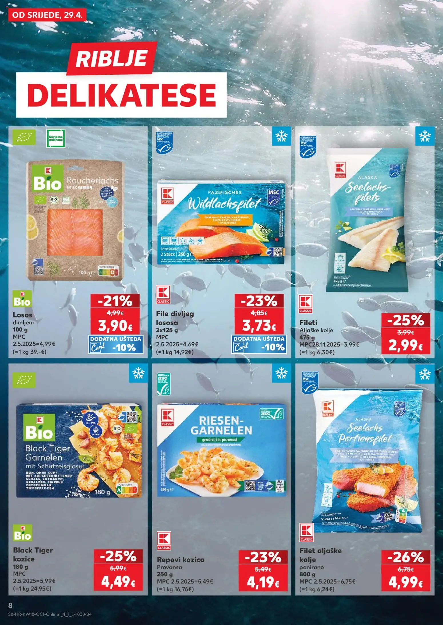Kaufland HR akciós ujság - amely érvényes a következő dátumtól: 29.04.2026 | Oldal: 8