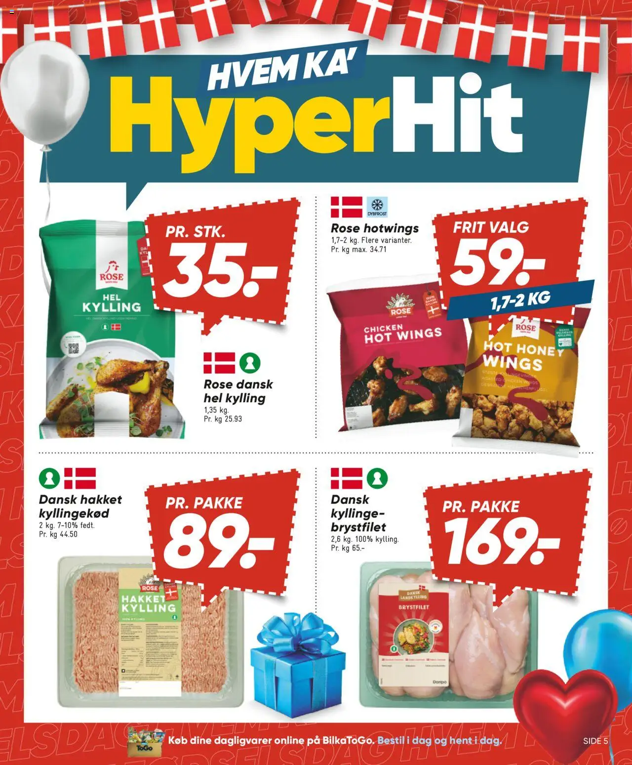 Bilka Tilbudsavis gyldig fra 08.08.2025 | Side: 5 | Produkter: Kyllingekød