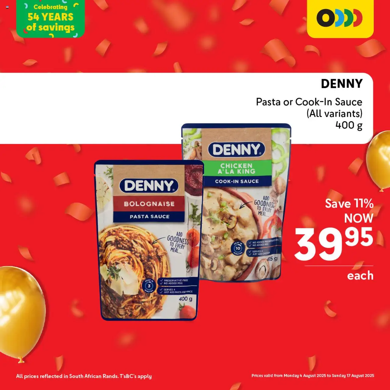 Makro Birthday Deals Stir fry │ valid from 04.08.2025 | Page: 6 | Products: Pasta sauce, Chicken, Preservative, Sauce