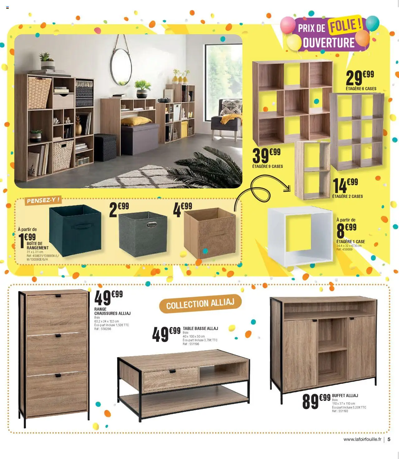  | Page: 5 | Produits: Table basse, Table, Buffet, Range chaussures