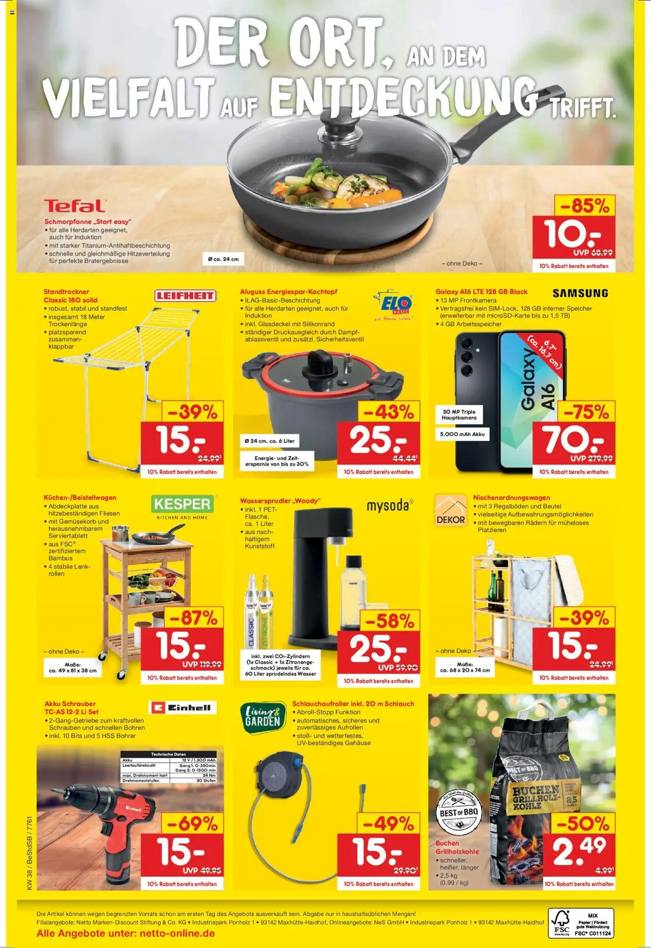 Netto Marken-Discount Wiedereröffnung Berlin-Kreuzberg – gültig ab 16.09.2025 | Seite: 4 | Produkte: Samsung, Wasser, Zitrone