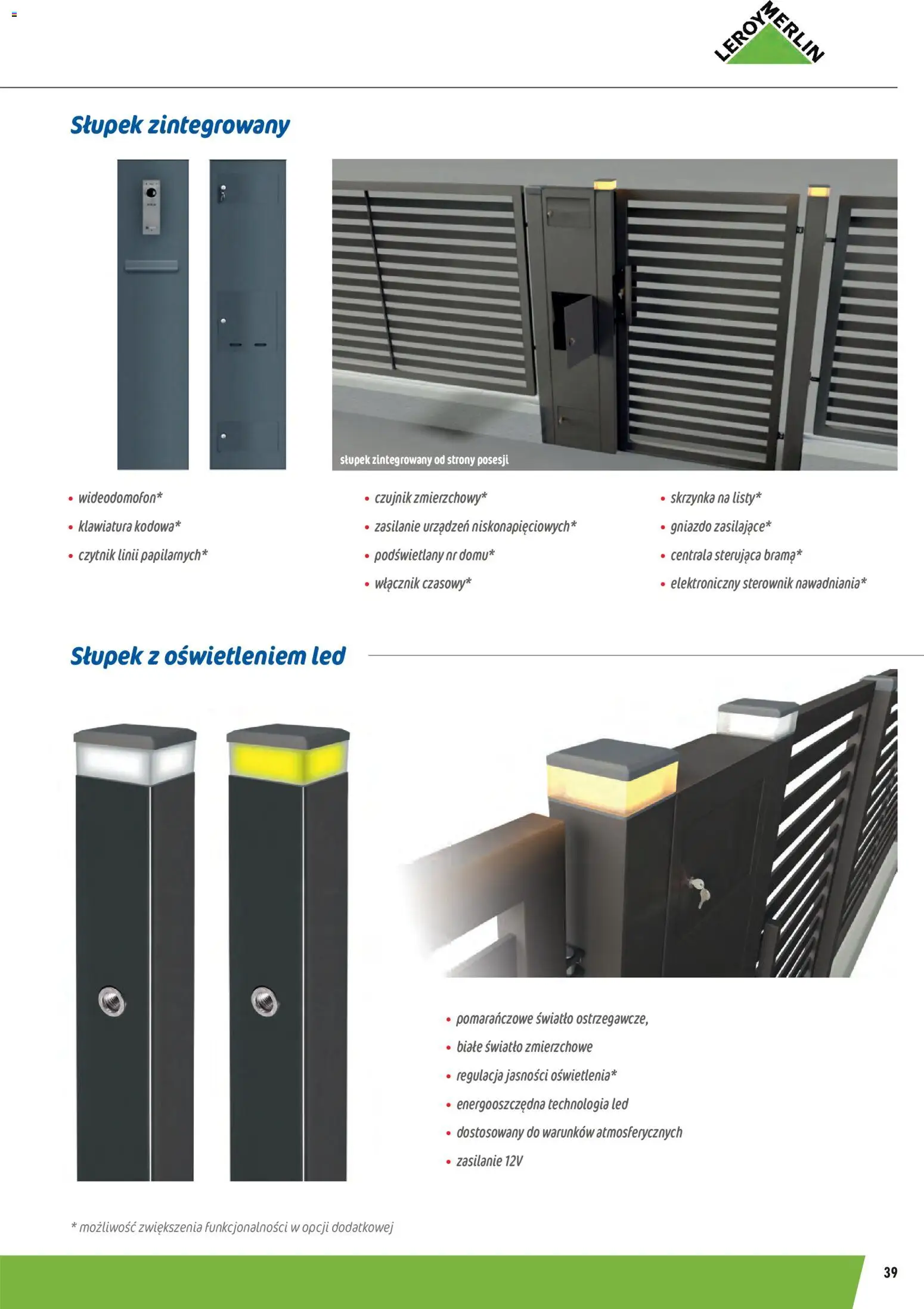 Leroy Merlin gazetka - Ogrodzenia Polbram od 09.03.2026 | Strona: 39 | Produkty: Klawiatura