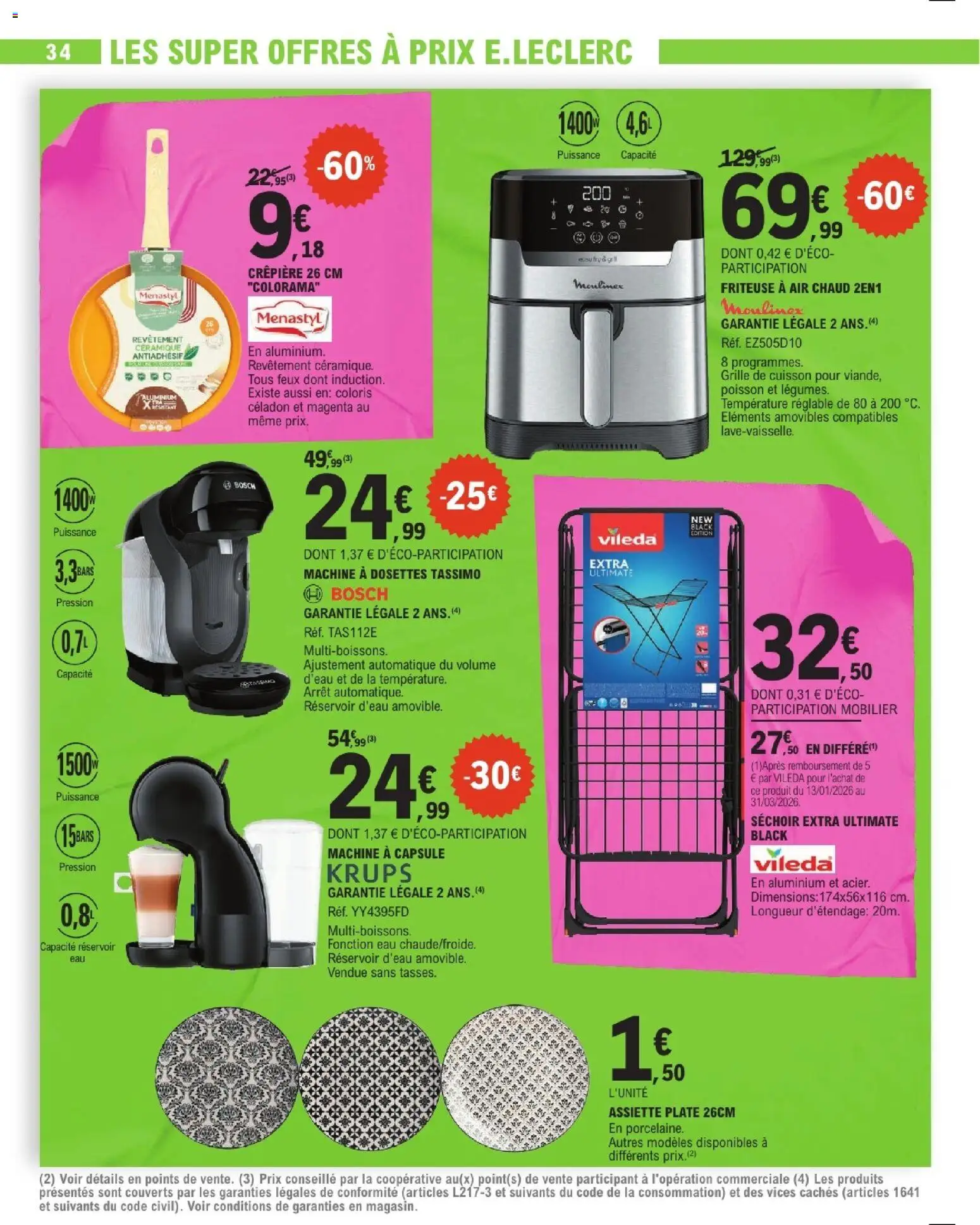 {H1} | Page: 34 | Produits: Dosettes Tassimo, Friteuse, Grille de cuisson, Poisson