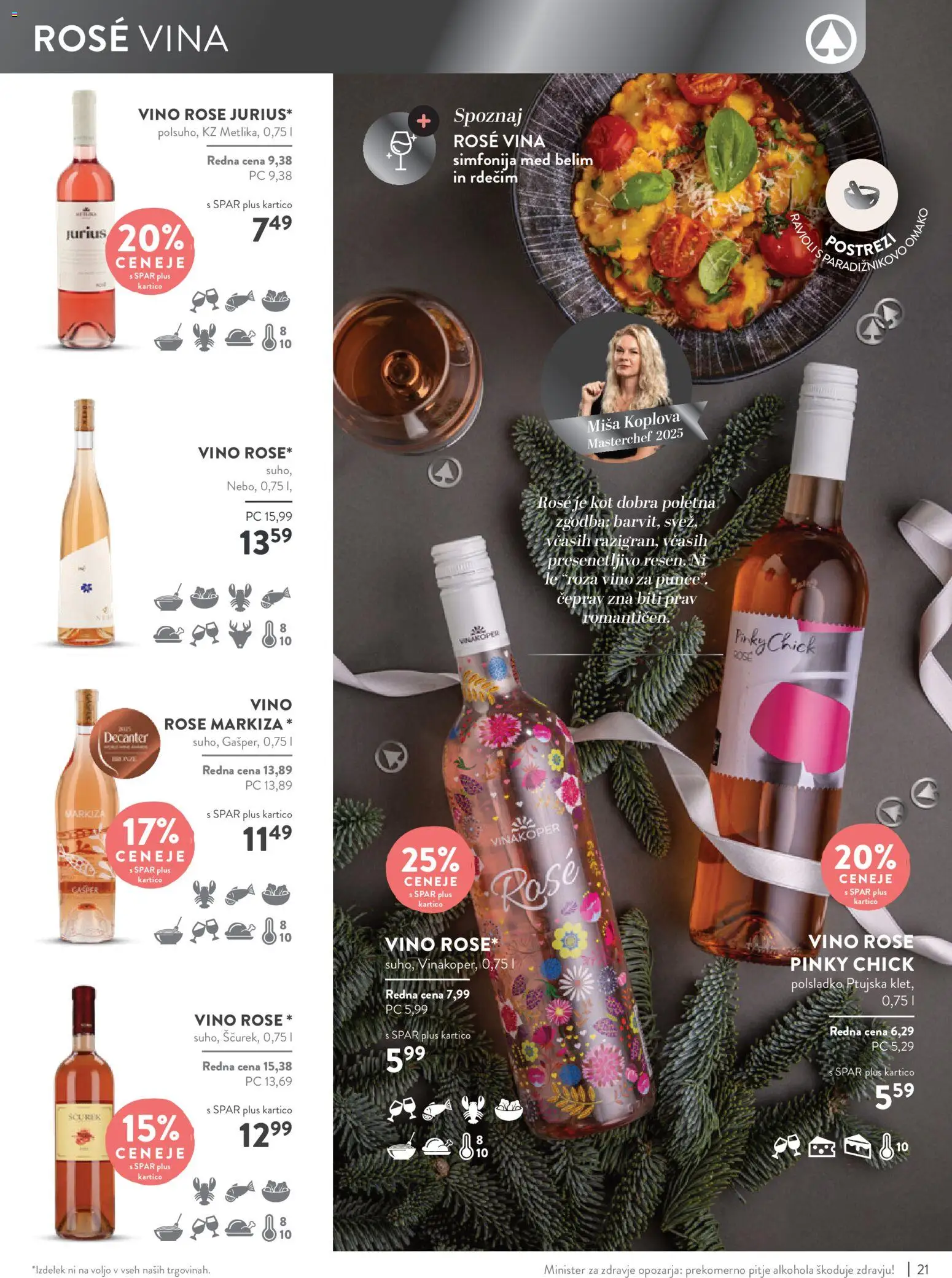Novi Spar katalog ponudbe – veljaven od 05.11.2025 | Stran: 21 | Izdelki: Markiza, Vino