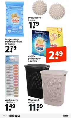 Wibra folder - Voorbeeld van een folder van Wibra, geldig van 19.01.2026 | Pagina: 3 | Producten: Droger, Kledingkast, Wasgoed, Robijn