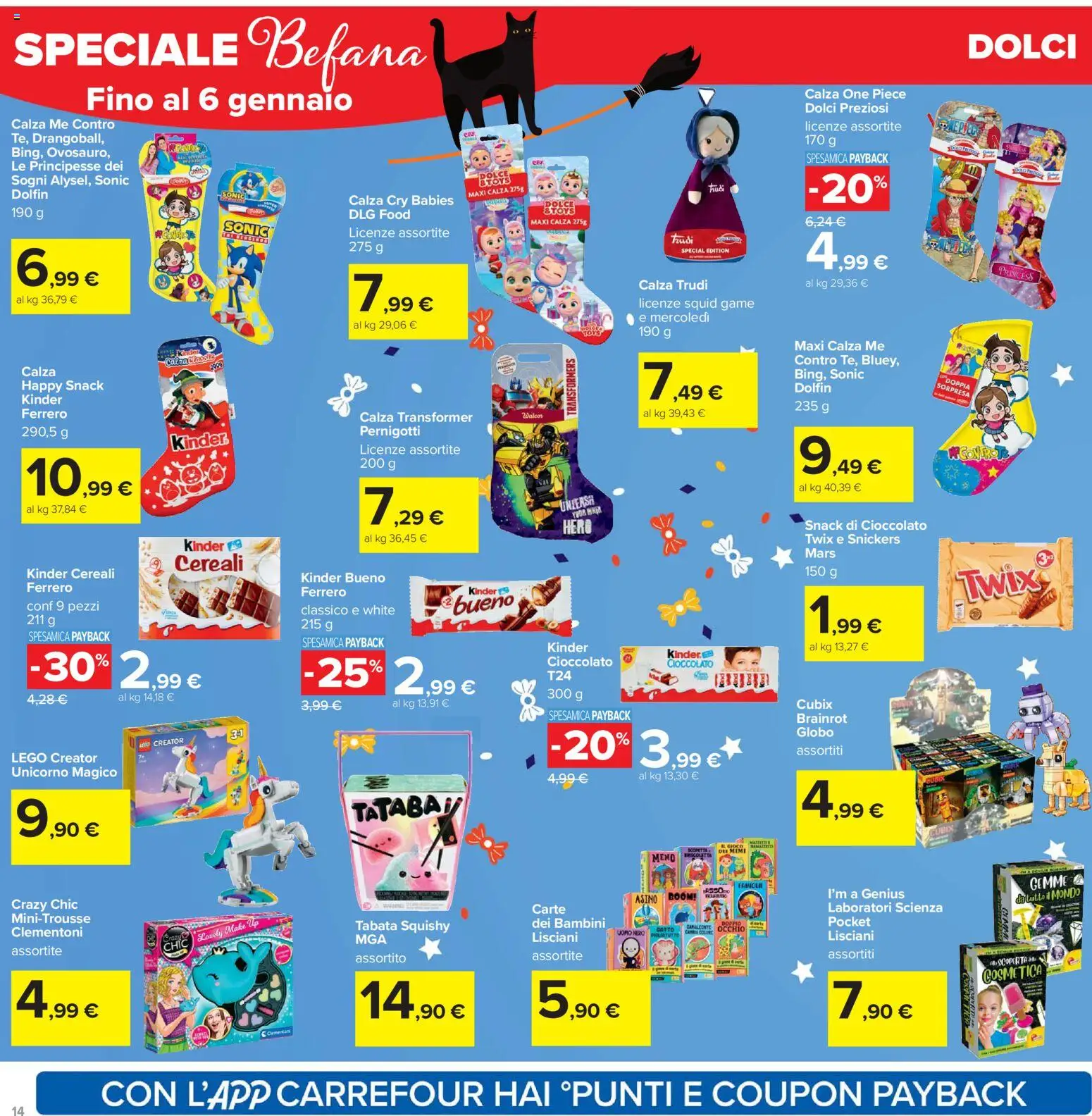 Volantino Carrefour del 02.01.2026 | Pagina: 14 | Prodotti: Cioccolato, Cereali