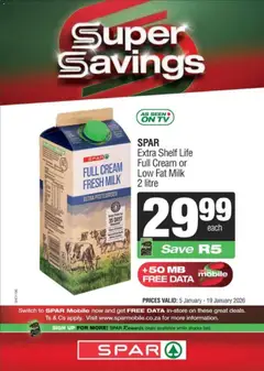 Superspar specials catalogue – valid from 05.01.2026