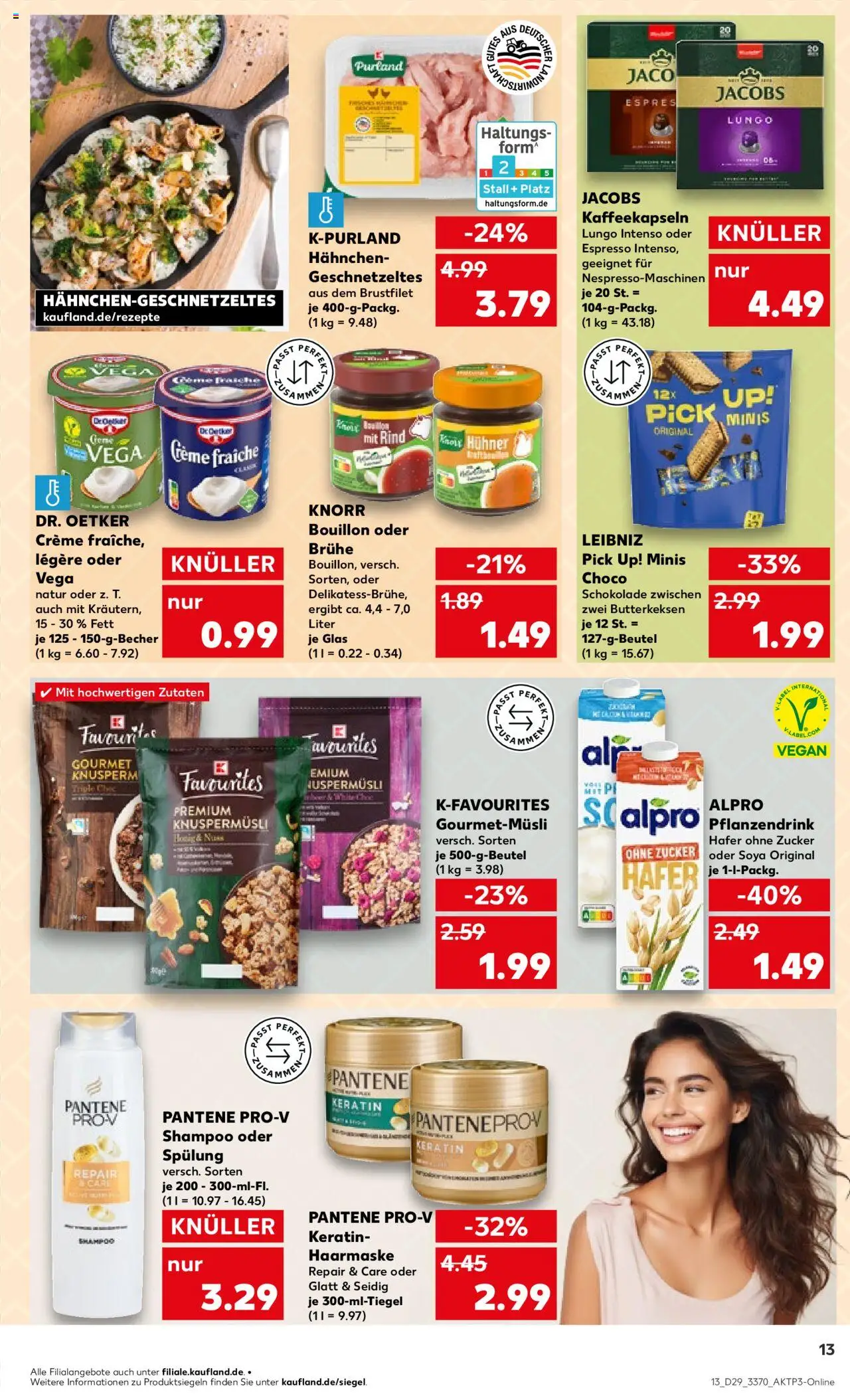 Kaufland prospekt Frankfurt (Oder)	 - gültig ab dem 17.07.2025 | Seite: 13 | Produkte: Knorr, Shampoo, Spülung, Alpro
