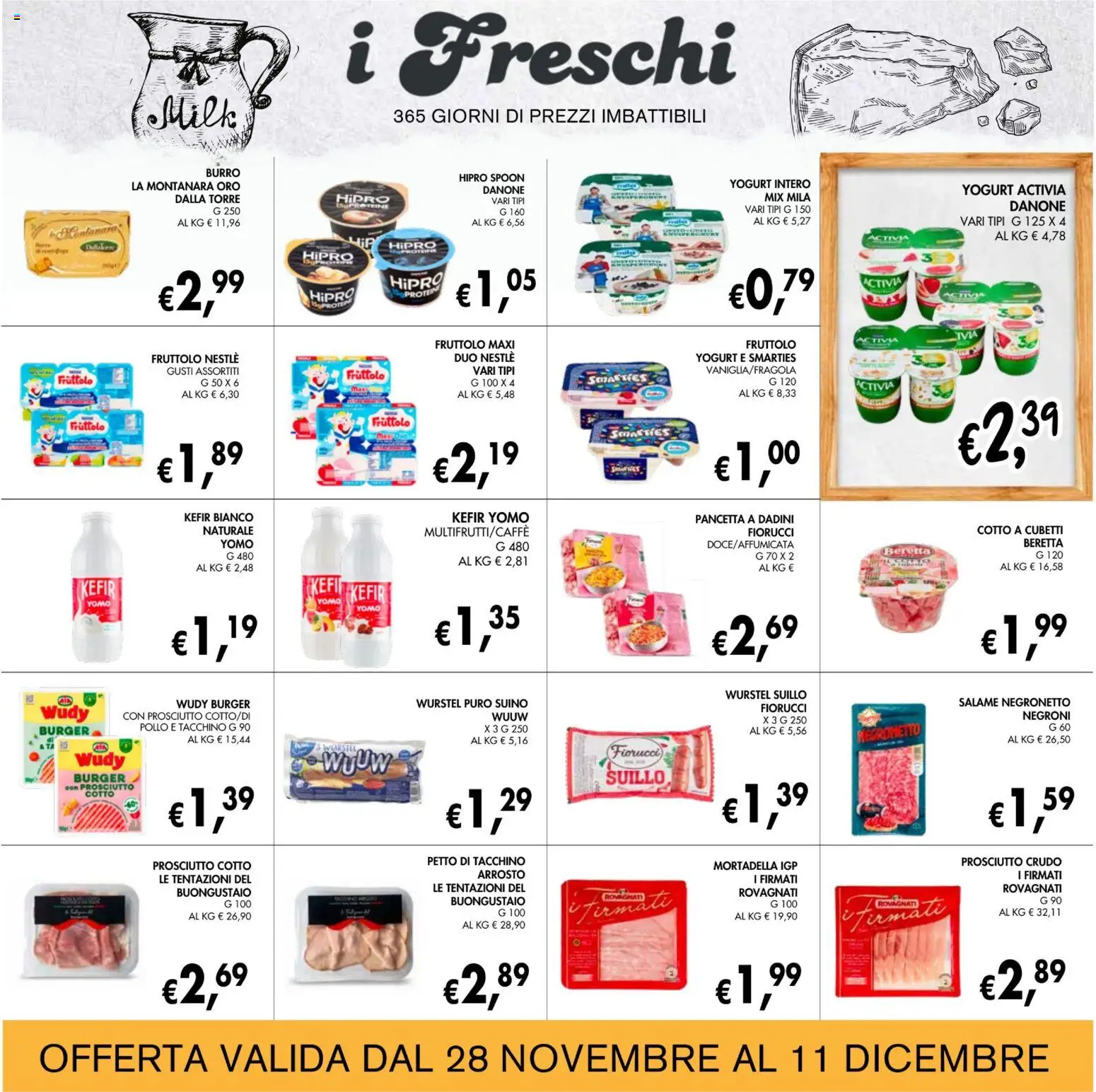 Volantino Coal del 28.11.2025 | Pagina: 9 | Prodotti: Prosciutto Crudo, Prosciutto Cotto, Salame, Mortadella