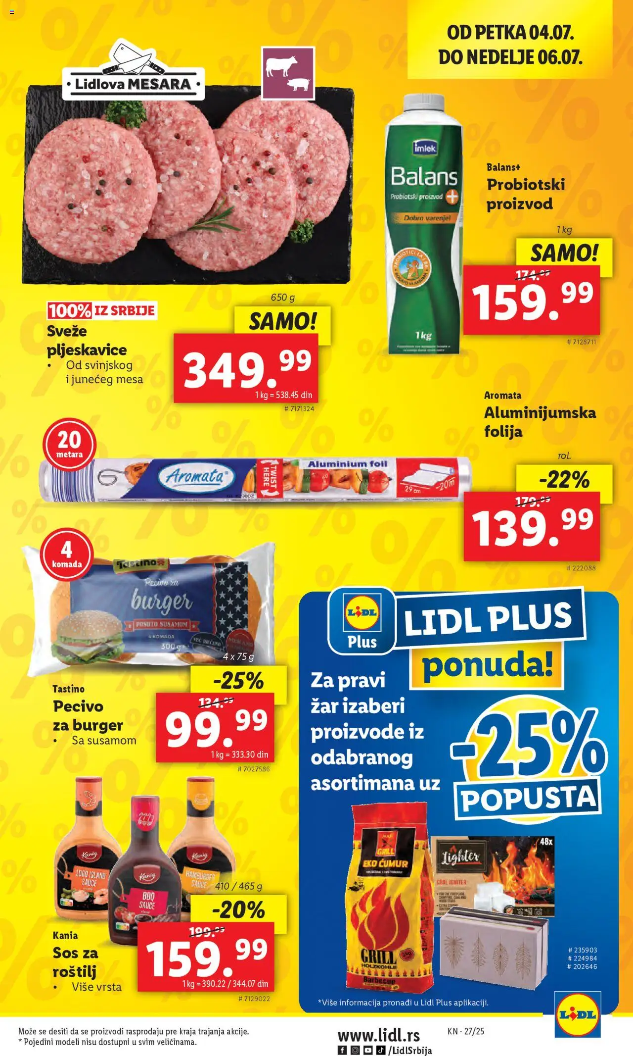 Lidl katalog - važi od 03.07.2025 | Strana: 55 | Proizvode: Aluminijumska folija, Burger, Sos, Roštilj
