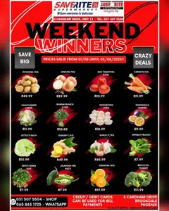 Preview of Saverite specials valid from 01.08.2025