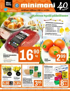 Minimani-mainoslehti voimassa 31.03.2026 alkaen