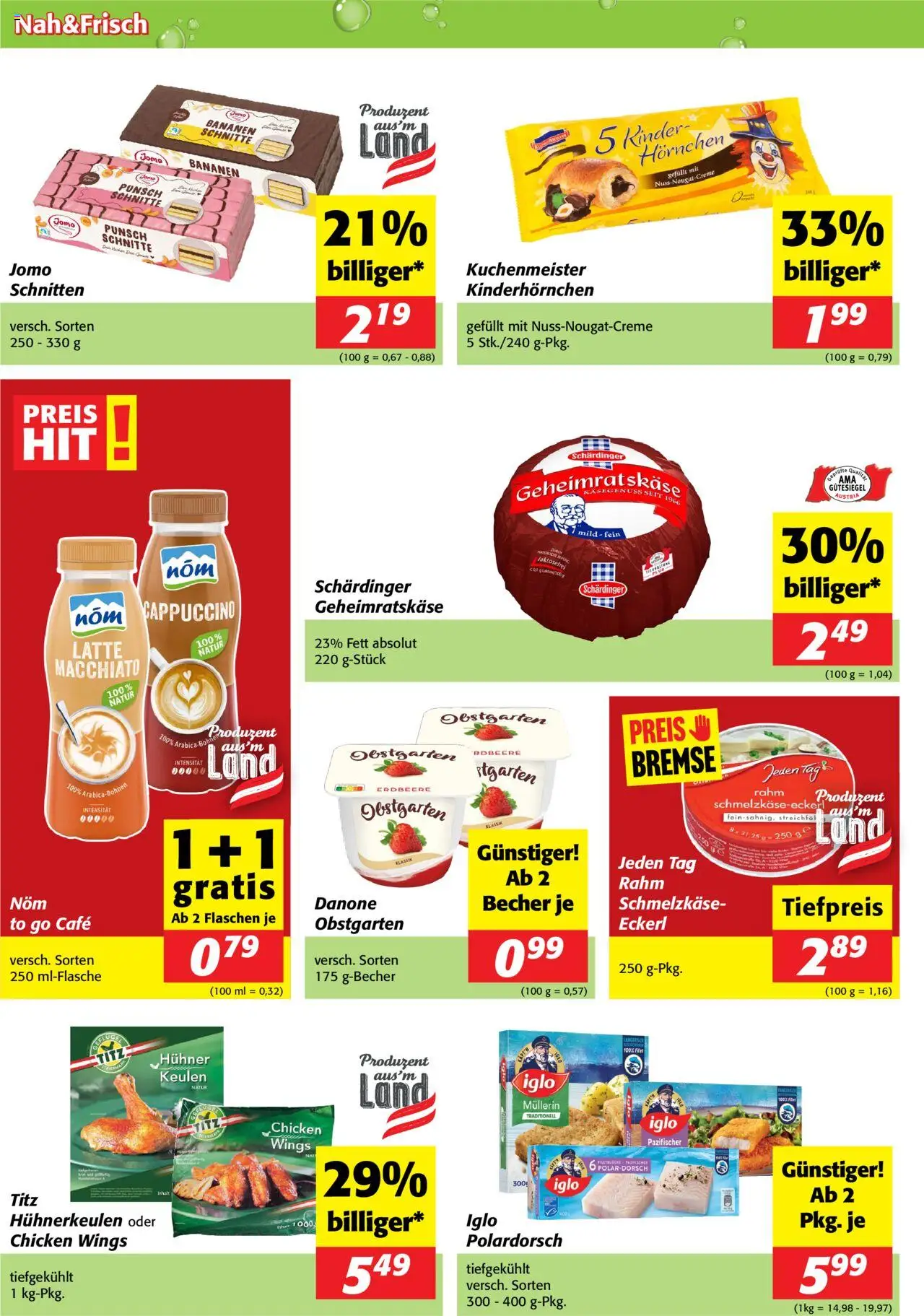 Nah und Frisch Flugblatt gültig ab 08.10.2025 | Seite: 2 | Produkte: Bananen