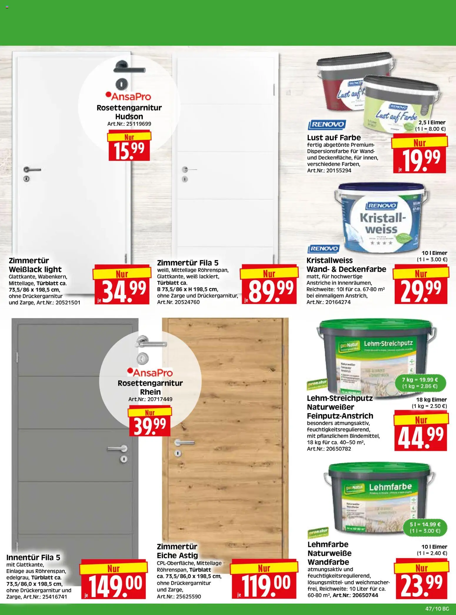 HERKULES Bau & Garten – gültig ab 17.11.2025 | Seite: 10 | Produkte: Wandfarbe