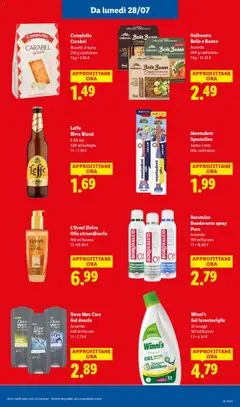 Volantino Lidl del 28.07.2025 | Pagina: 21 | Prodotti: Biscotti, Olio, Burro, Zucca