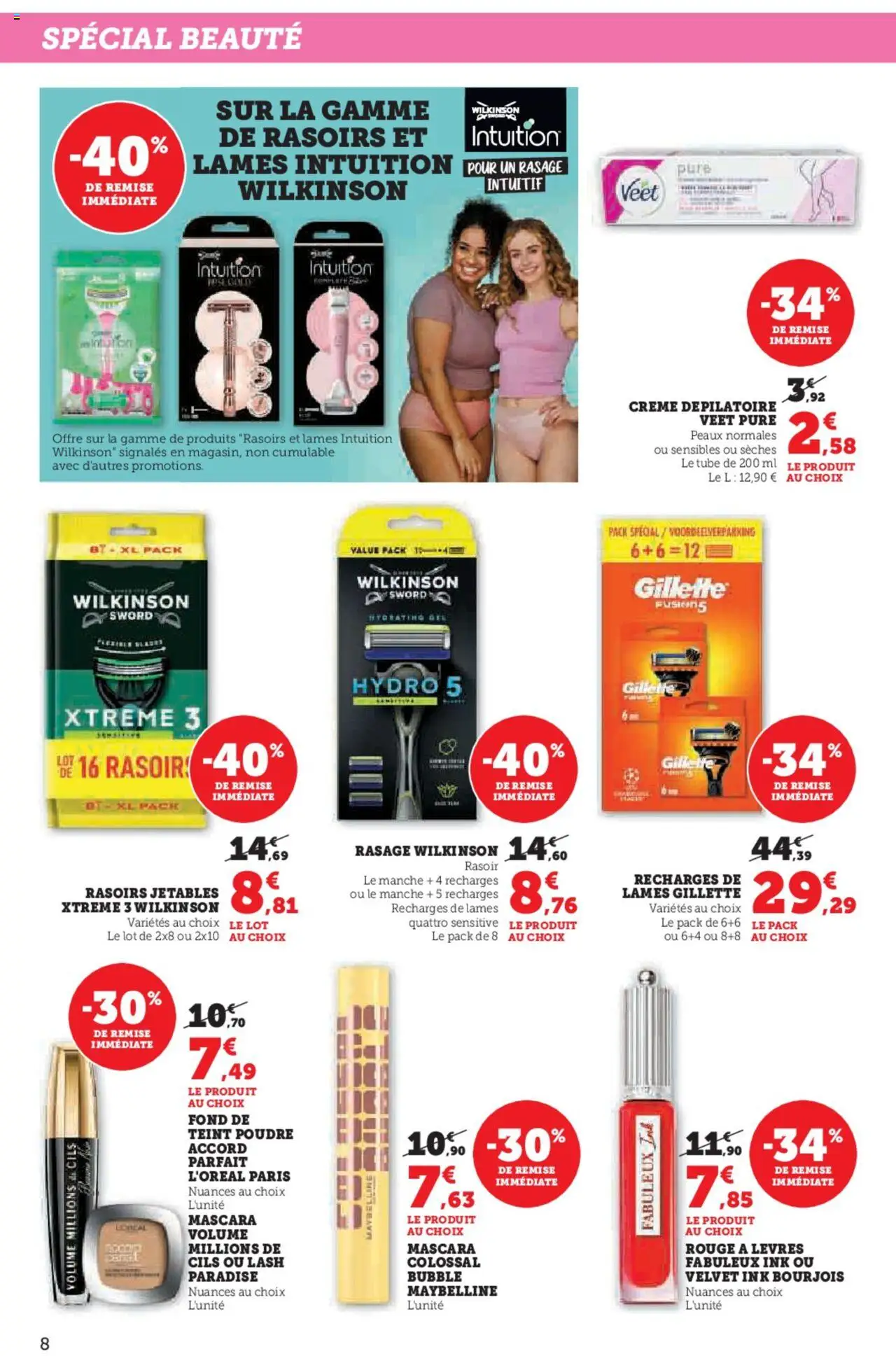  | Page: 8 | Produits: Rasoir, Poudre, Rouge à lèvres, Crème