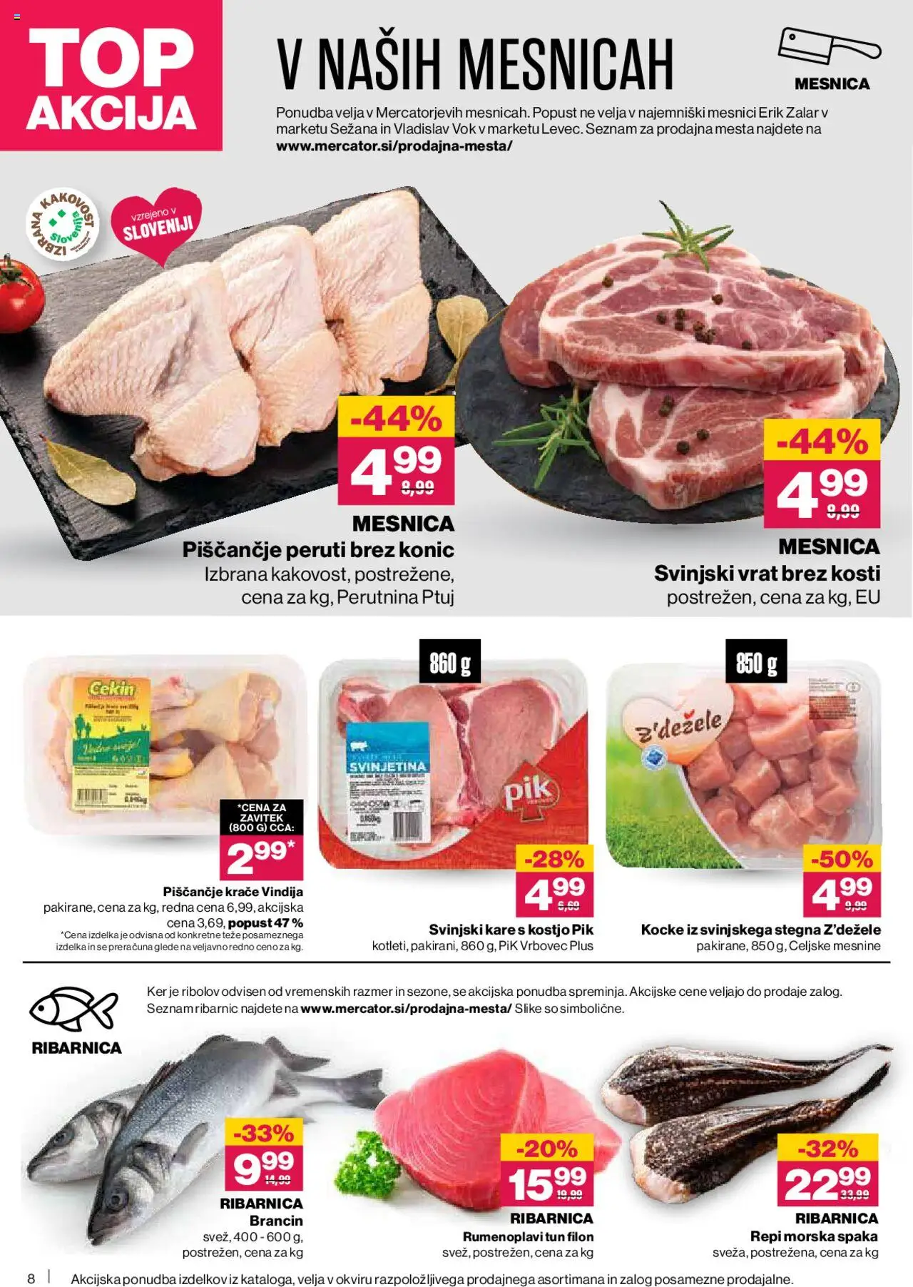 Novi Mercator katalog ponudbe – veljaven od 16.10.2025 | Stran: 8