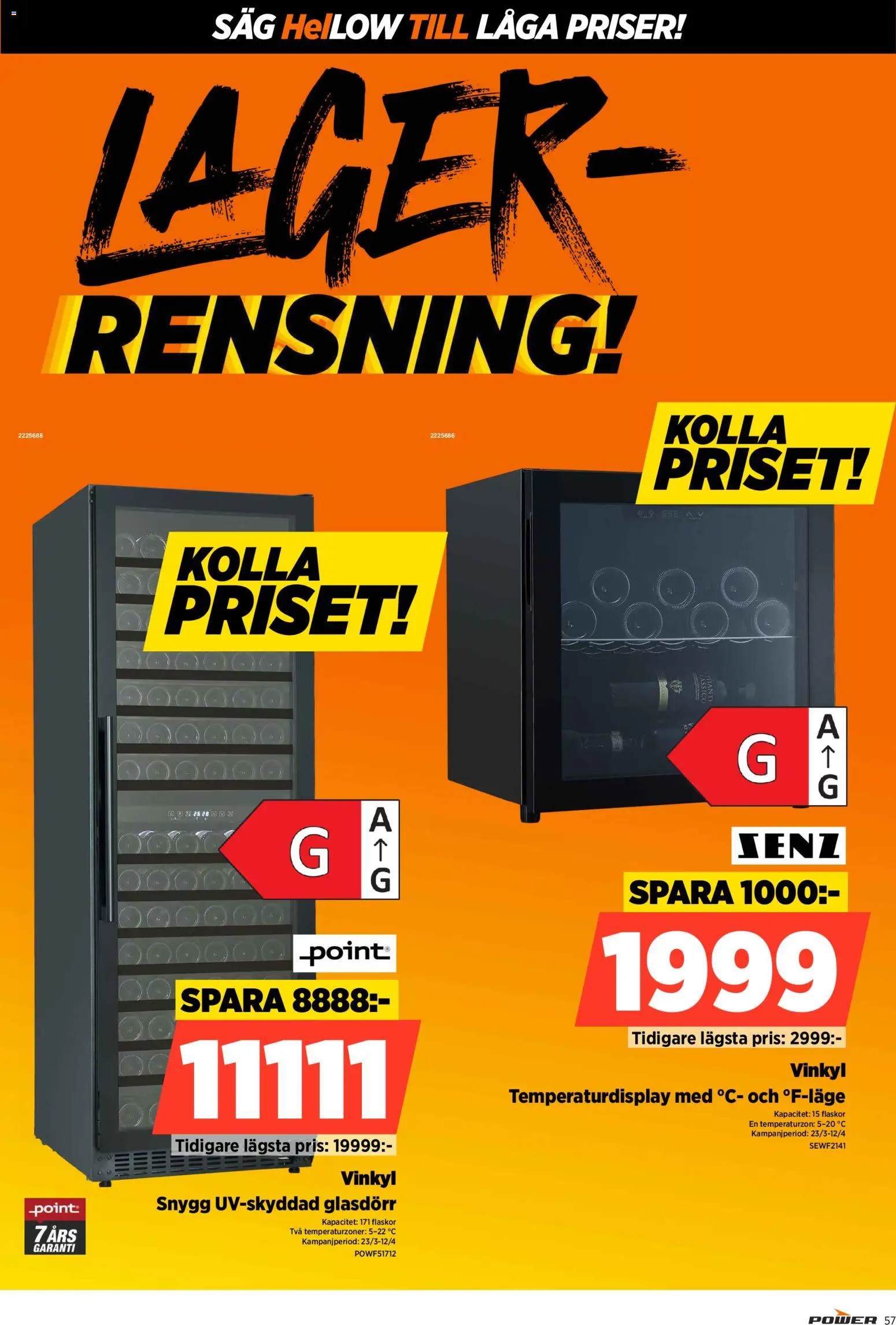 Power reklamblad aktuell från 30.03.2026 | Sida: 57 | Produkter: Vinkyl, Såg