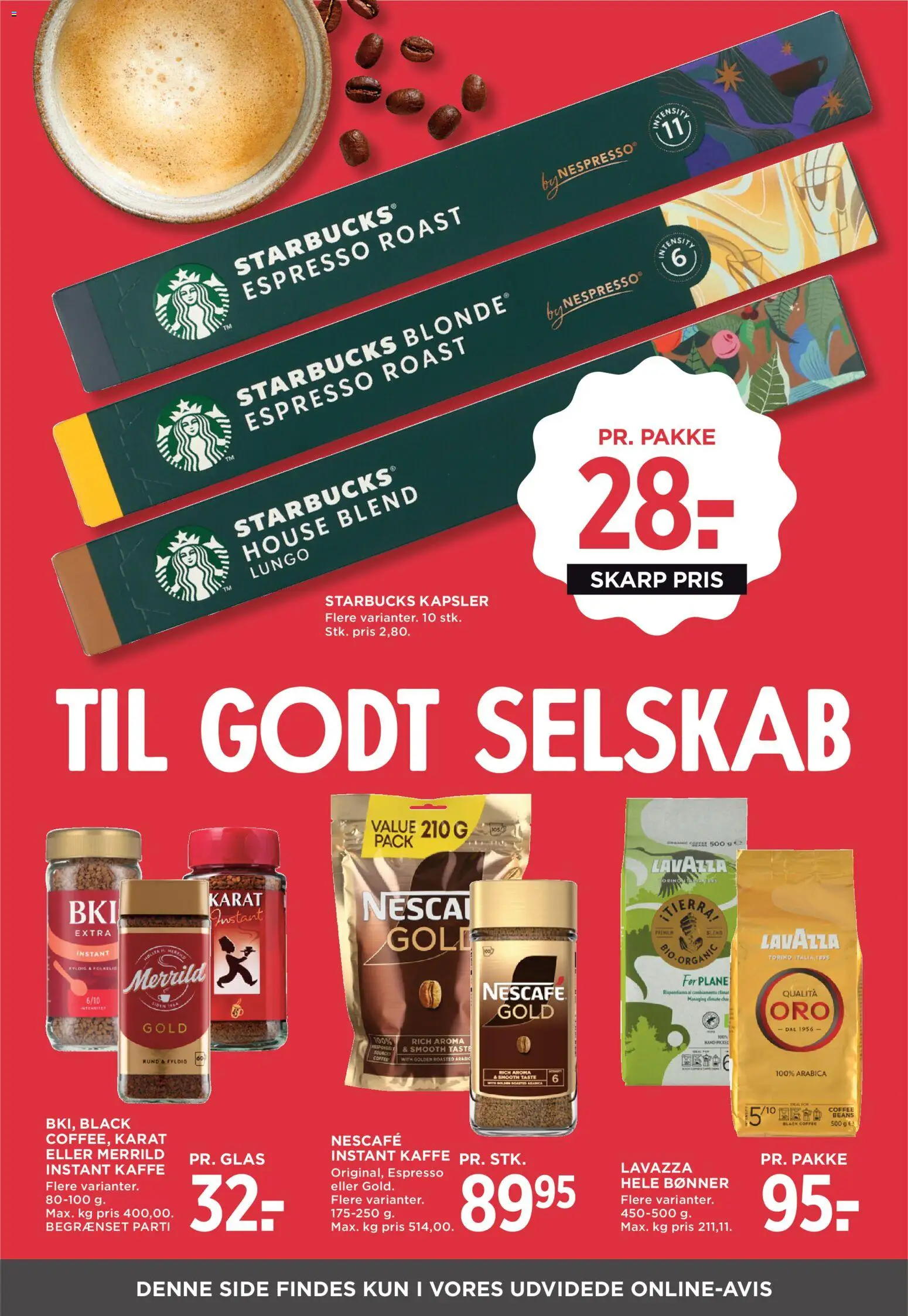 Meny tilbudsavis – gyldig fra 13.02.2026 | Side: 29 | Produkter: Kaffe, Bønner, Instant Kaffe