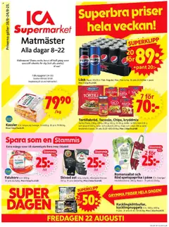 ICA Supermarket - Stockholm - Förhandsvisning av reklamblad från butik ICA Supermarket aktuell från 18.08.2025