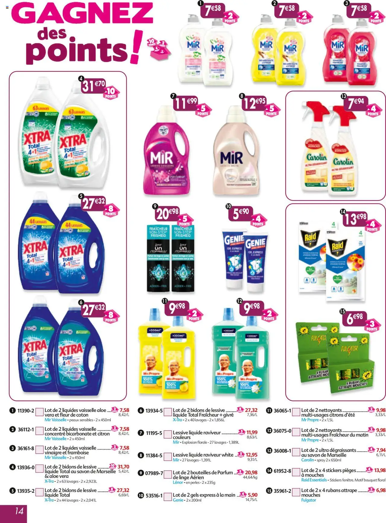  | Page: 14 | Produits: Savon de marseille, Savon, Lessive Liquide, Vinaigre