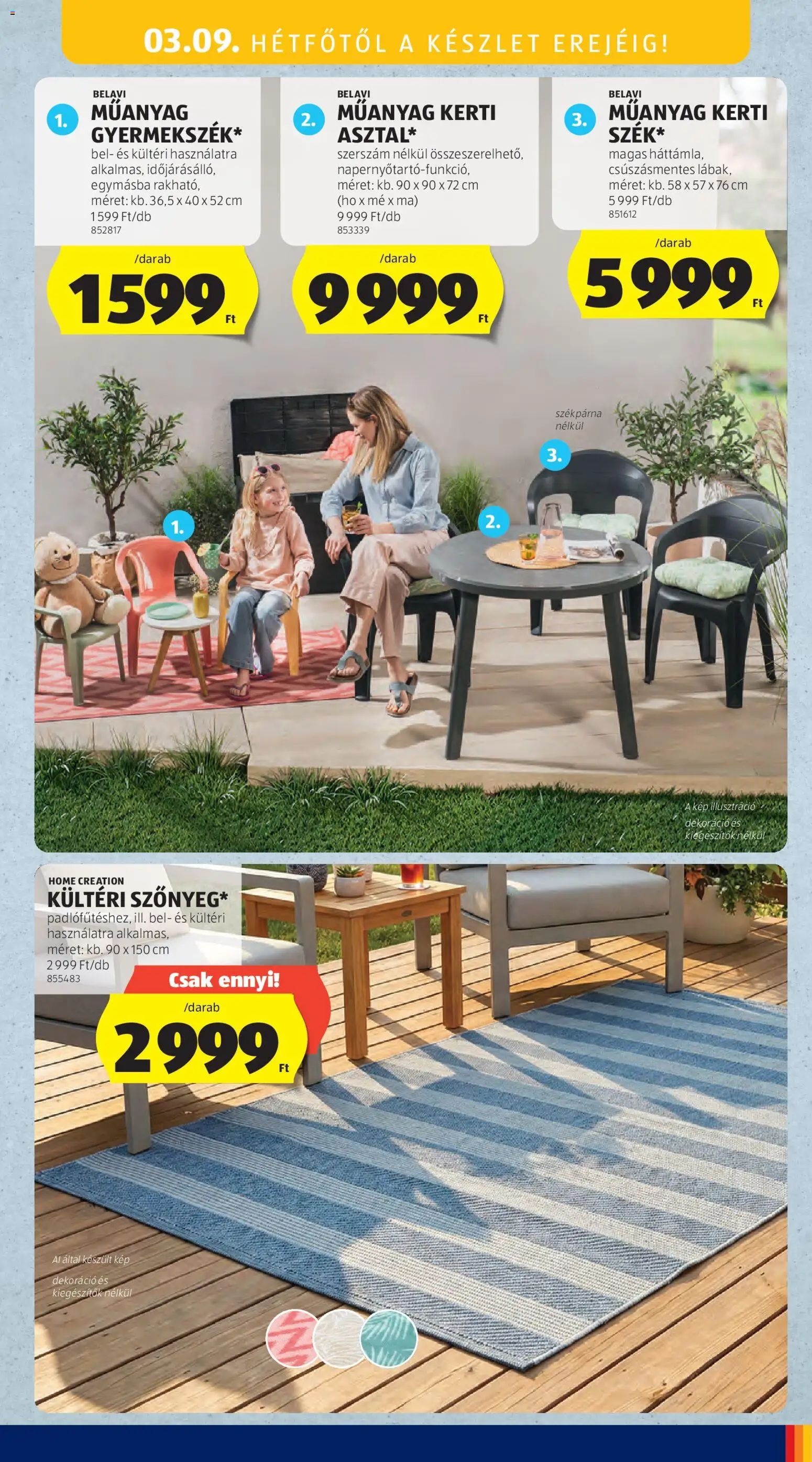 Aldi akciós ujság - amely érvényes a következő dátumtól: 05.03.2026 | Oldal: 90 | Termékek: Székpárna, Dekoráció