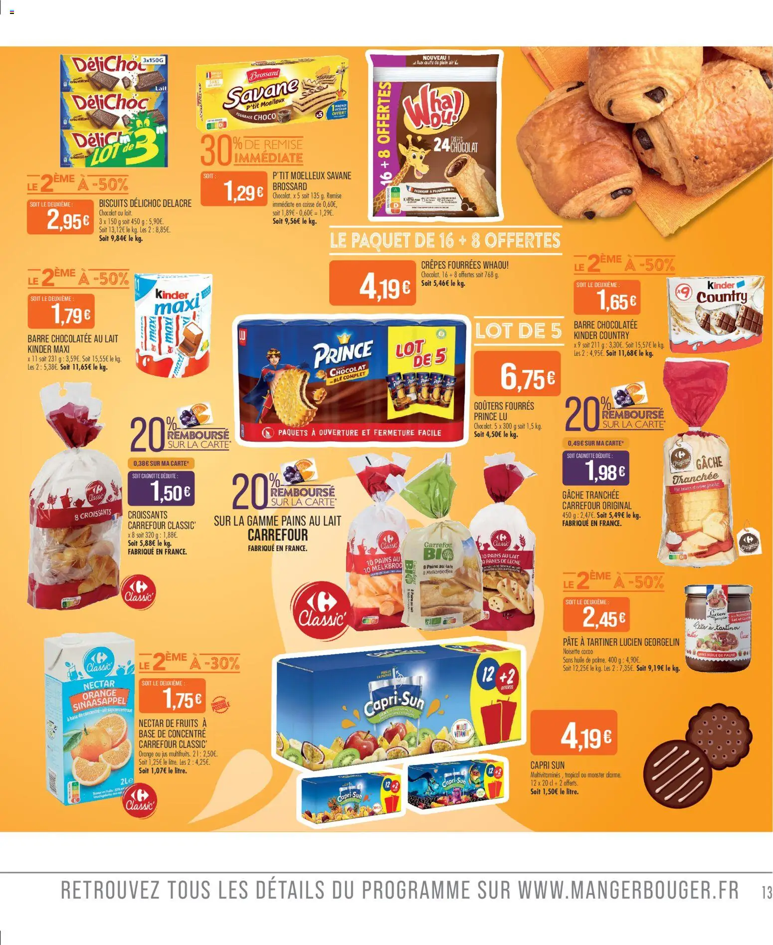 {H1} | Page: 13 | Produits: Base, Huile, Jus, Kinder country