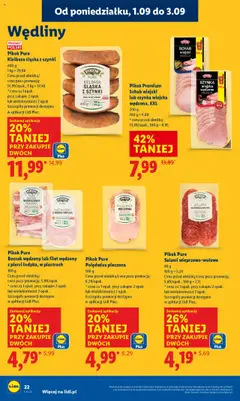 Pikok Premium Schab wiejski lub szynka wiejska wędzona, XXL, Schab wiejski lub szynka wiejska wędzona, XXL, 200 g od 01.09.2025 | Strona: 26