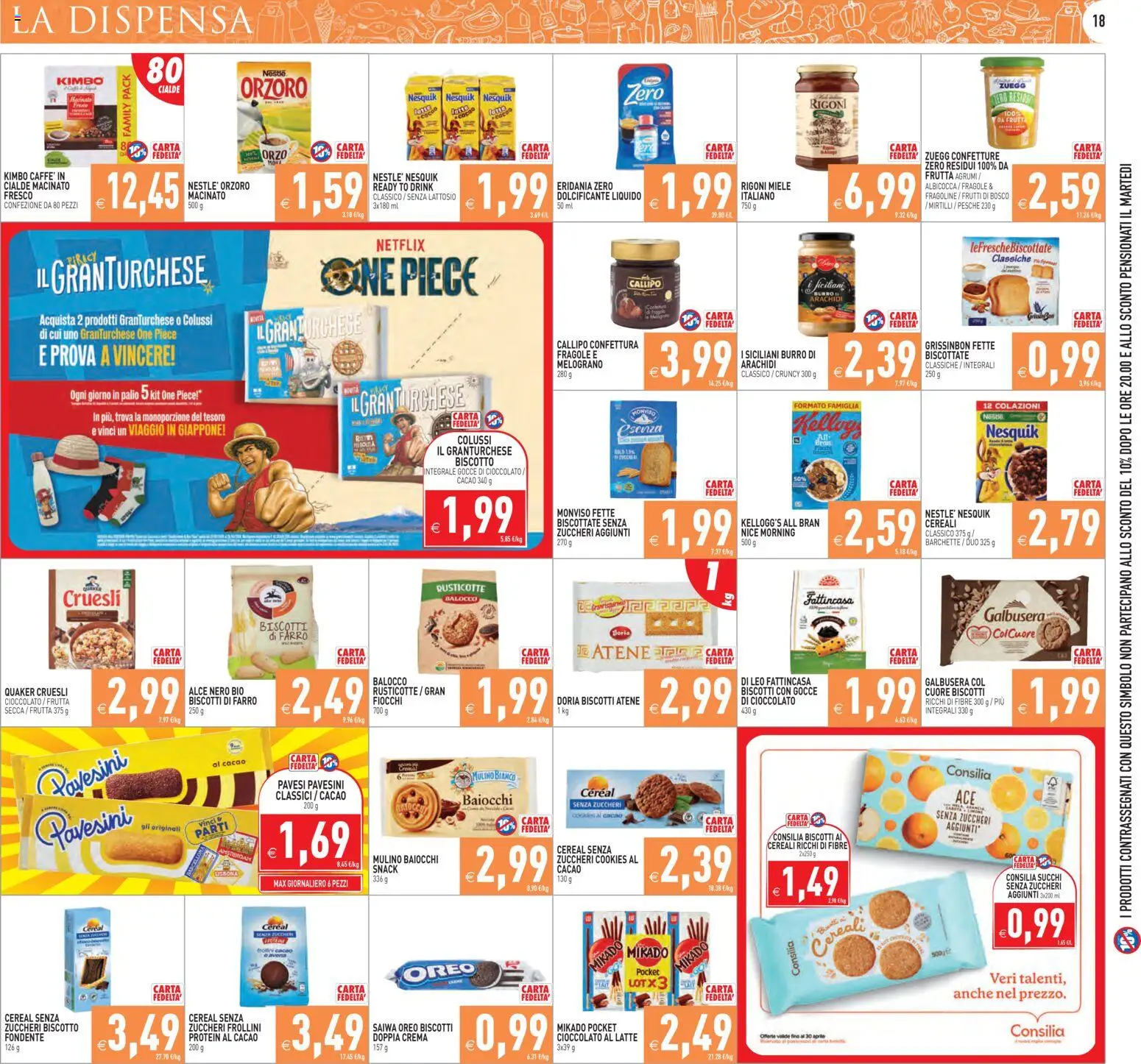 Volantino PIM Supermercati del 07.04.2026 | Pagina: 18 | Prodotti: Crema, Frutta, Burro, Arachidi