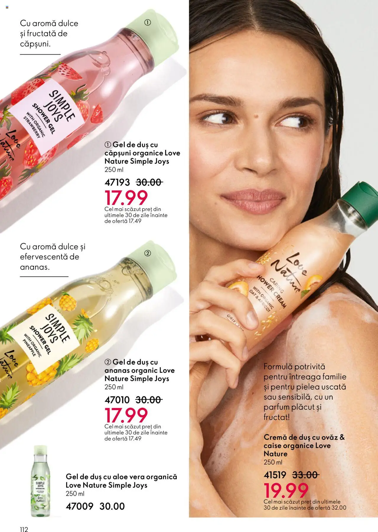 Noul catalog Oriflame – valabil de la 22.10.2025 | Pagină: 112 | Produse: Aloe vera, Duș, Gel de duș, Ahtapot