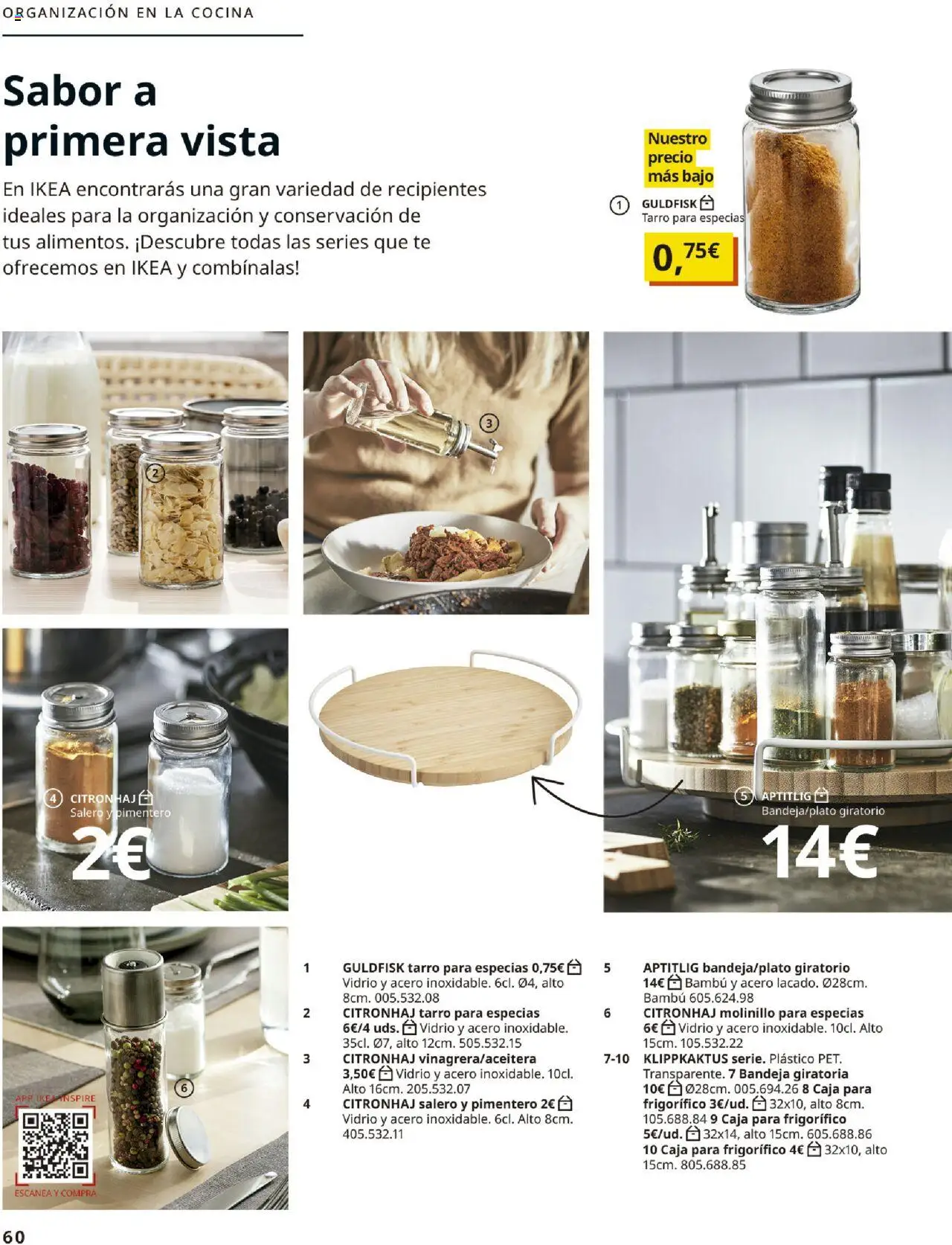 Catálogo IKEA Accesorios y decoración │ válido desde el 04.02.2025 | Página: 60 | Productos: Té, Cocina, Bandeja, Caja