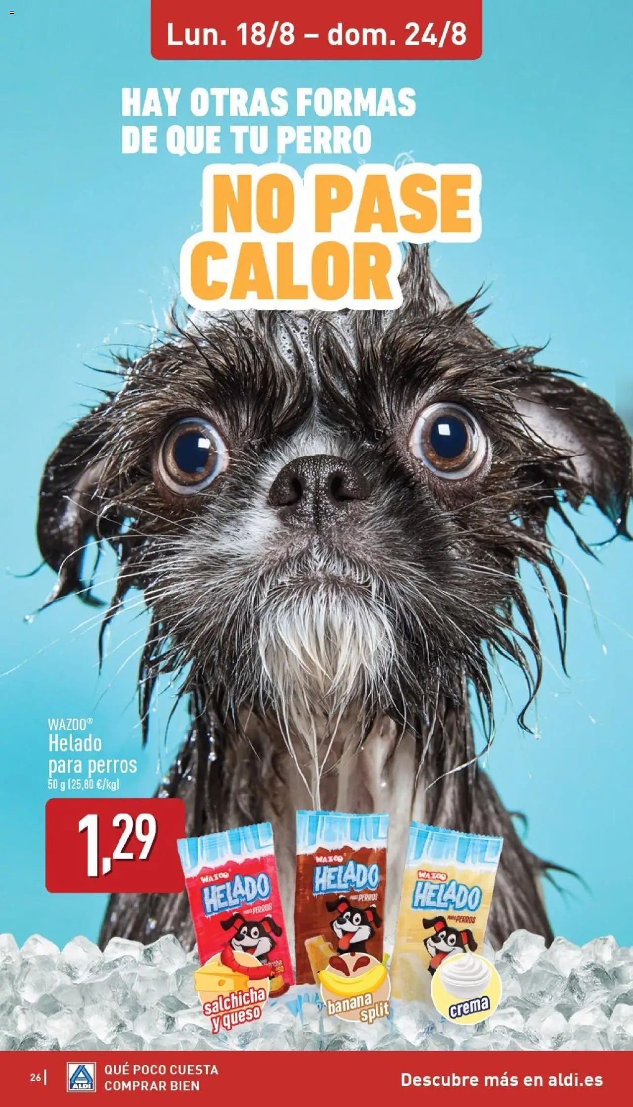 Aldi folleto Península │ válido desde el 18.08.2025 | Página: 26 | Productos: Queso, Crema, Helado