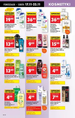 Pogląd oferty "Lakier do włosów Niuqi, 400 ml, różne rodzaje" - ważna od 17.11.2025 | Strona: 72 | Produkty: Kosmetyki, Szampon, Lakier do włosów, Odżywka do włosów