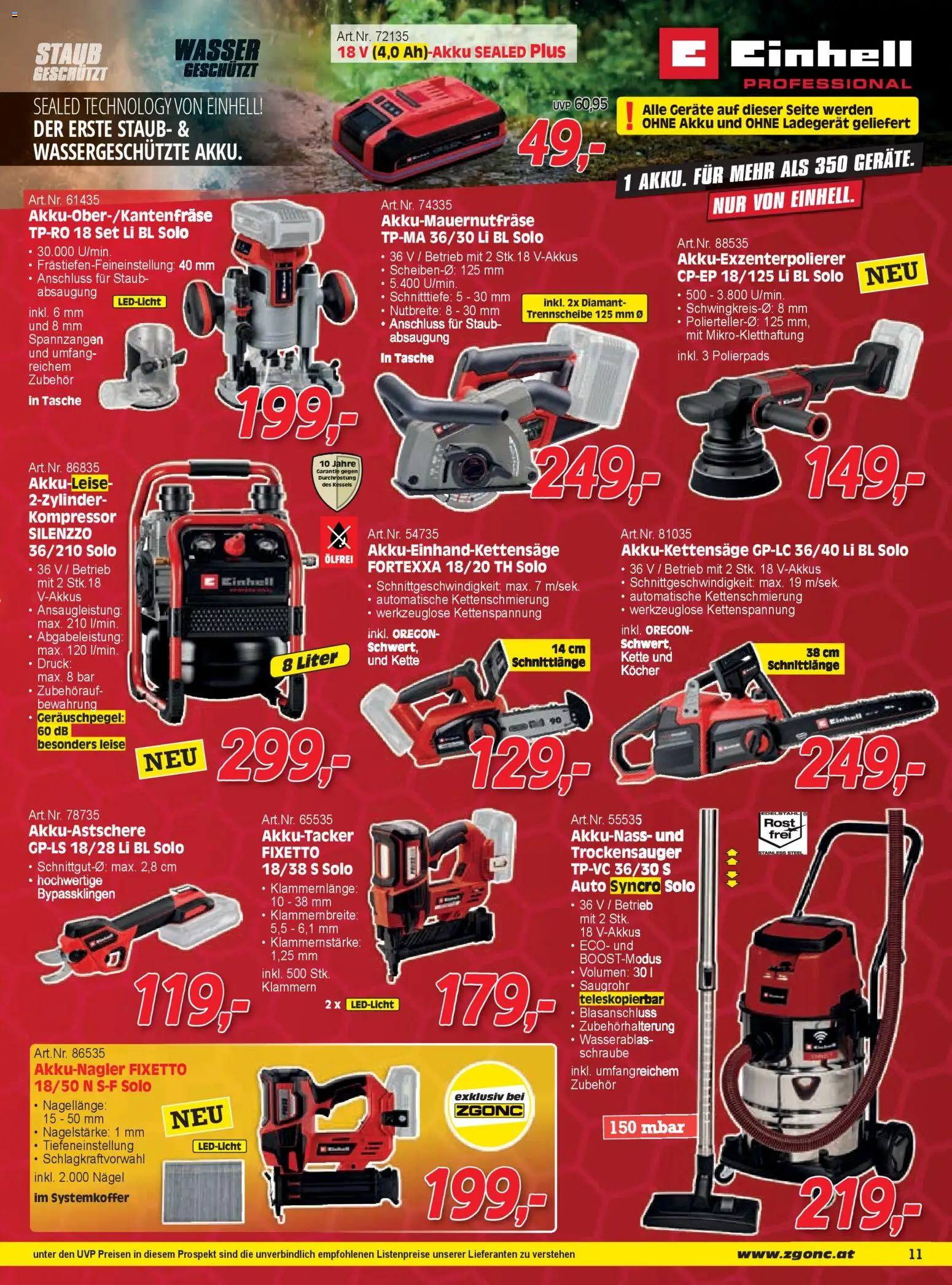 Zgonc Flugblatt Jänner II 2026 gültig ab 15.01.2026 | Seite: 11 | Produkte: Wasser, Tasche, Kocher