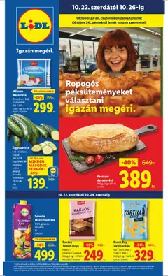 Lidl Akciós újság - amely érvényes a következő dátumtól: 22.10.2025