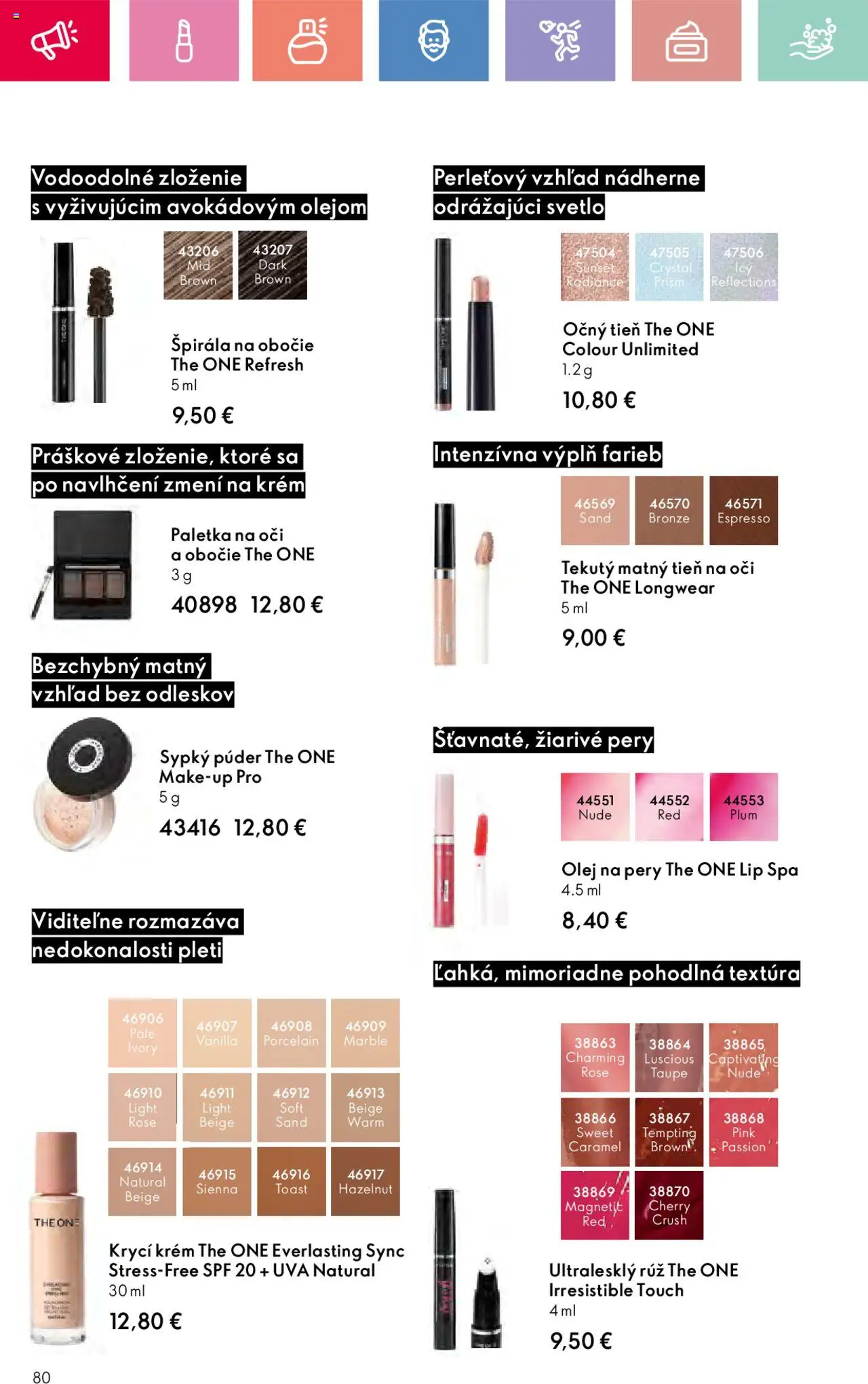 Katalóg Oriflame 9 2025 │ platný od 15.06.2025 | Strana: 80 | Produkty: Svetlo, Olej, Púder