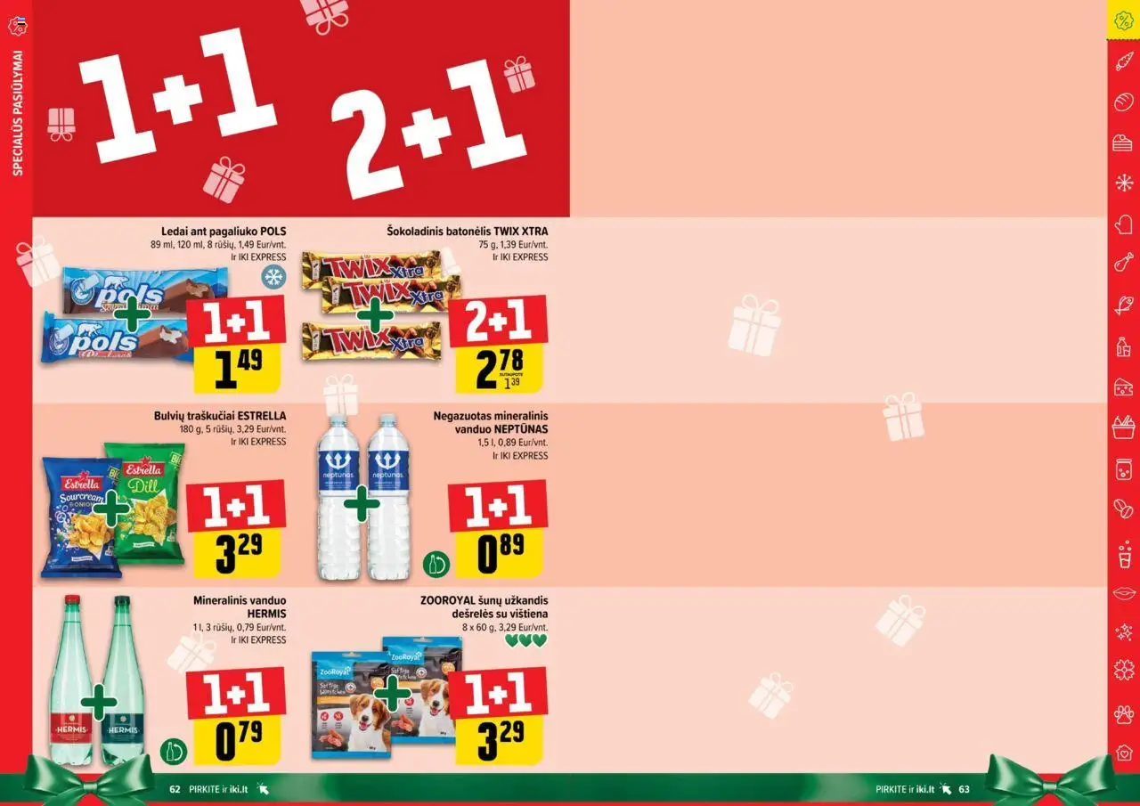 IKI akcijos nuo 20.10.2025 | Puslapis: 32 | Prekių: Dešrelės, Vištiena, Traškučiai, Mineralinis vanduo