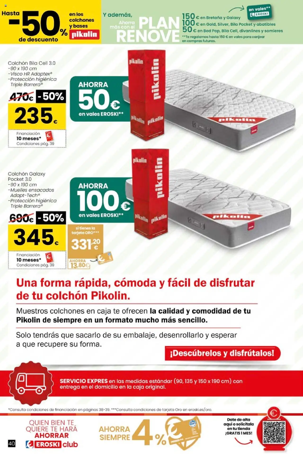 Eroski - Oh! Qué chef │ válido desde el 09.10.2025 | Página: 40 | Productos: Té, Colchon, Caja