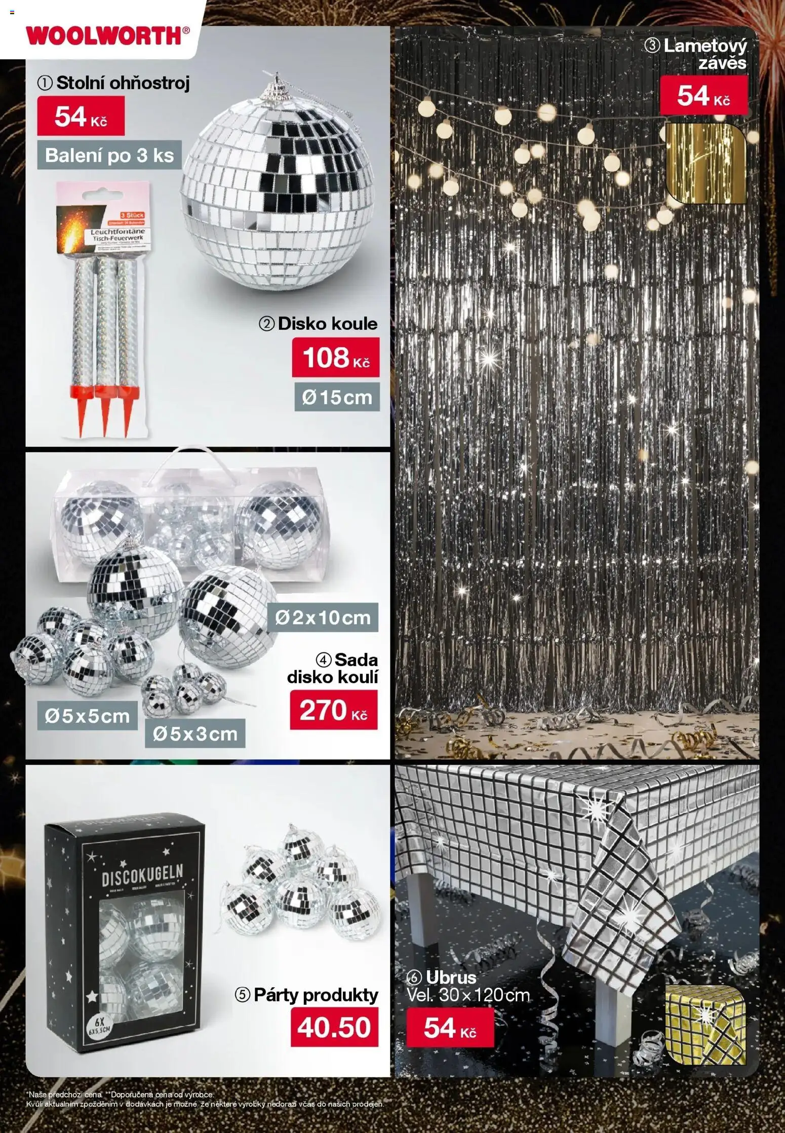 Woolworth leták - Jihlava, Znojmo, Příbram od 12.12.2025 | Strana: 15 | Produkty: Závěs, Ohňostroj, Ubrus
