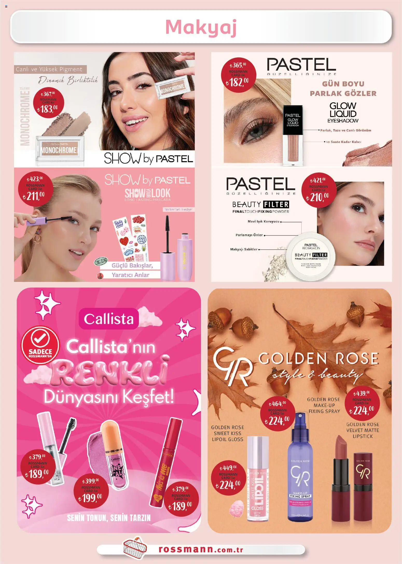Rossmann aktüel ürünler kataloğu yayımlandı! Bu hafta 30 Ekim 2025 - 30 Kasım 2025 günü Rossmann indirimli ürünleri