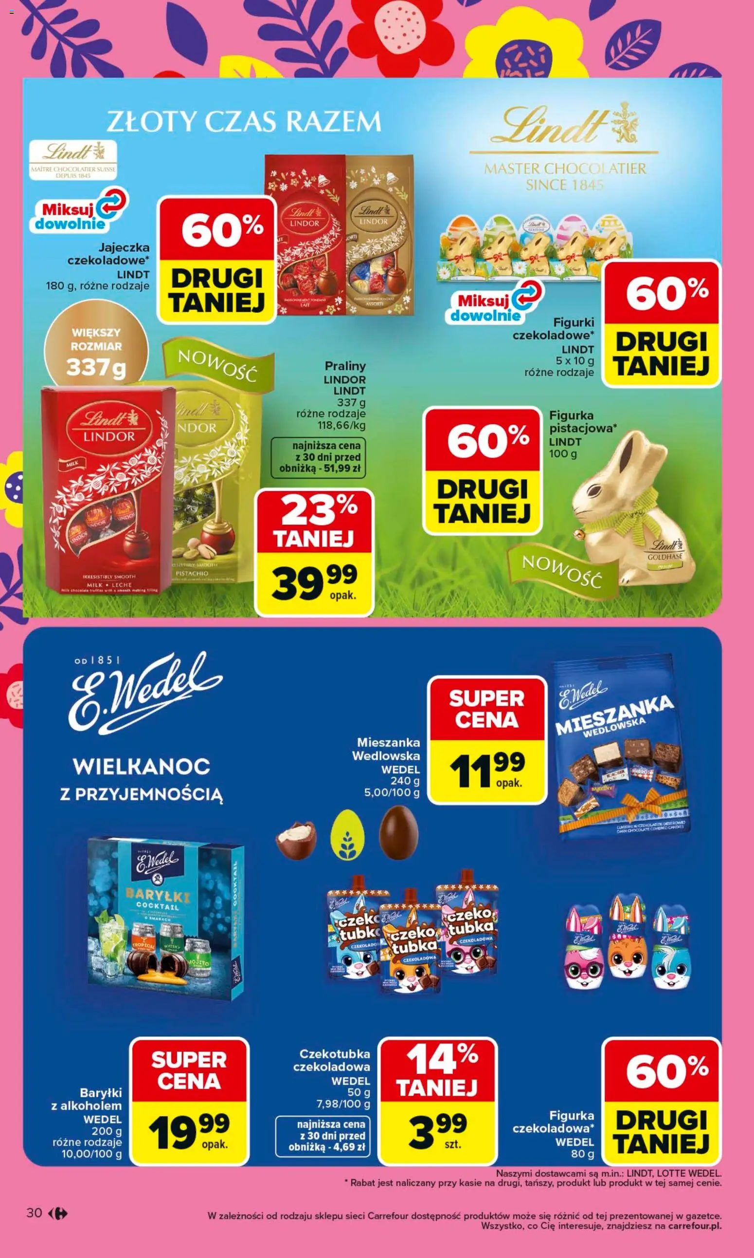Carrefour gazetka od 16.03.2026 | Strona: 32 | Produkty: Czekoladowa, Praliny, Figurki