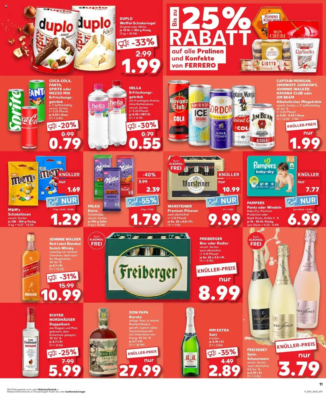 Kaufland prospekt Berlin	 – gültig ab 05.10.2025 | Seite: 11 | Produkte: Havana club, Schokolade, Hella, Bourbon