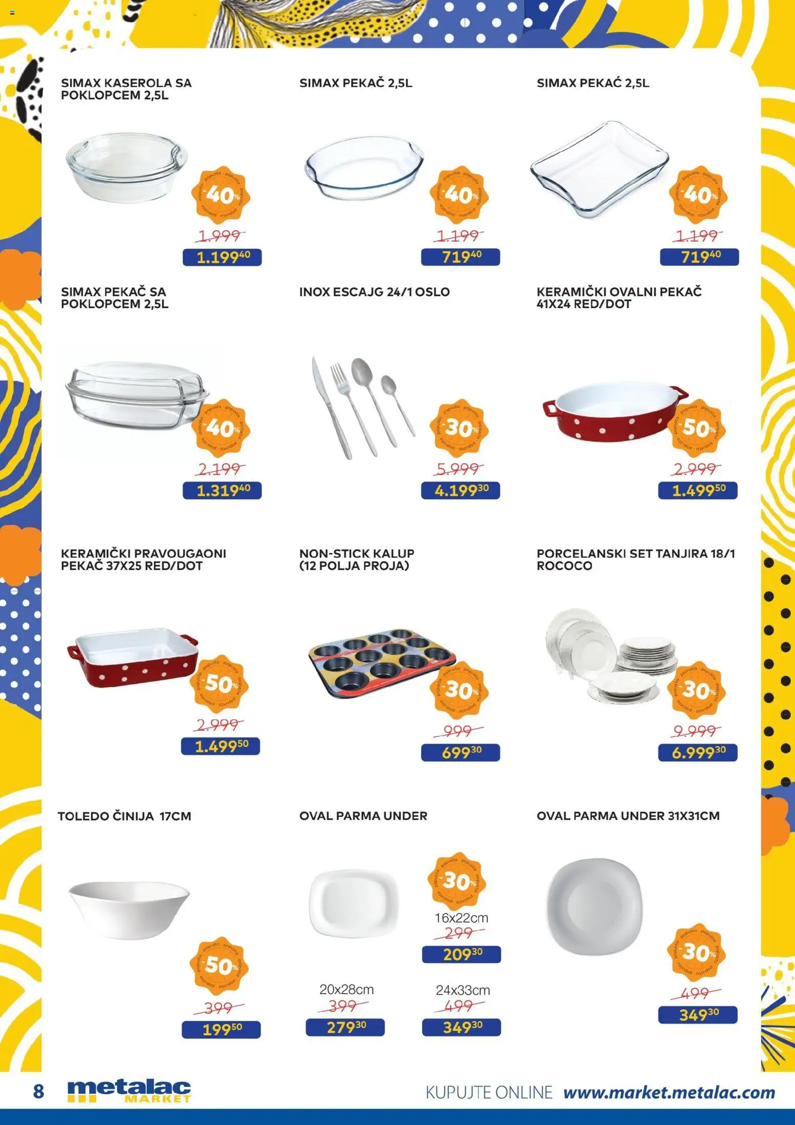 Metalac Market katalog - važi od 01.11.2025 | Strana: 8 | Proizvode: Escajg, Pekač