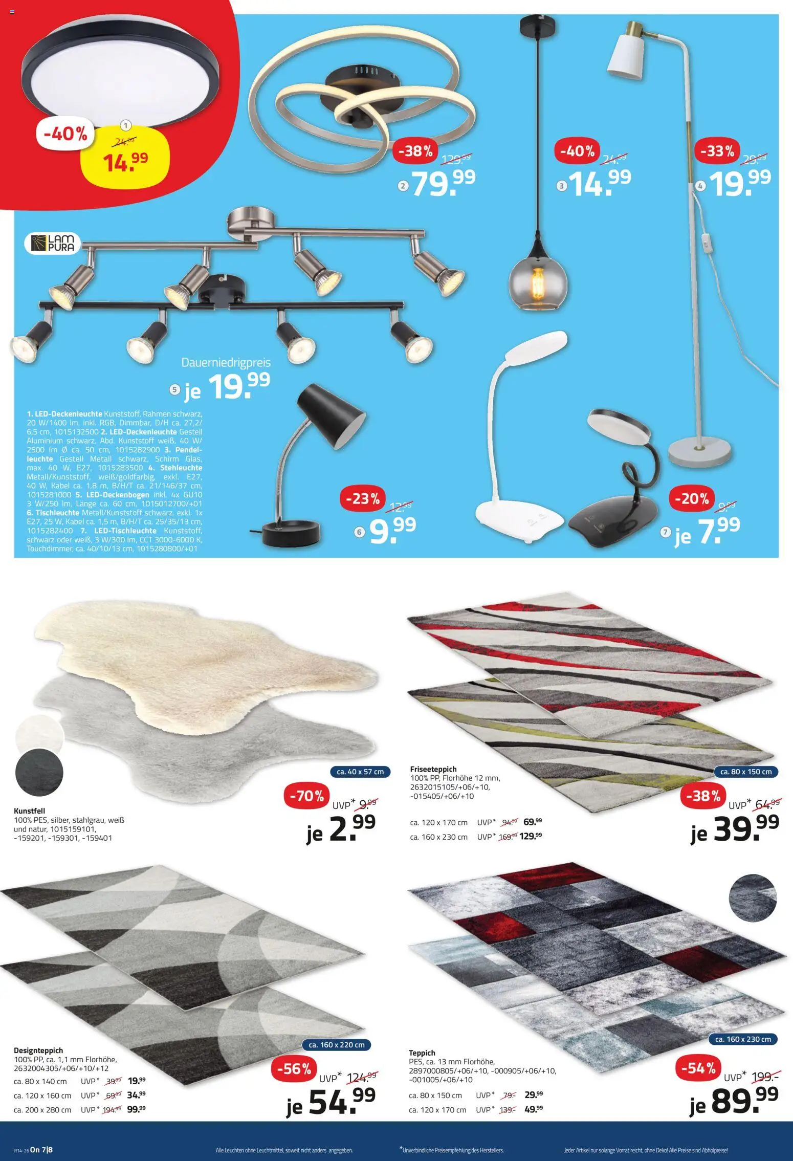 Roller Prospekt 	 – gültig ab 29.03.2026 | Seite: 16 | Produkte: Kabel, Teppich