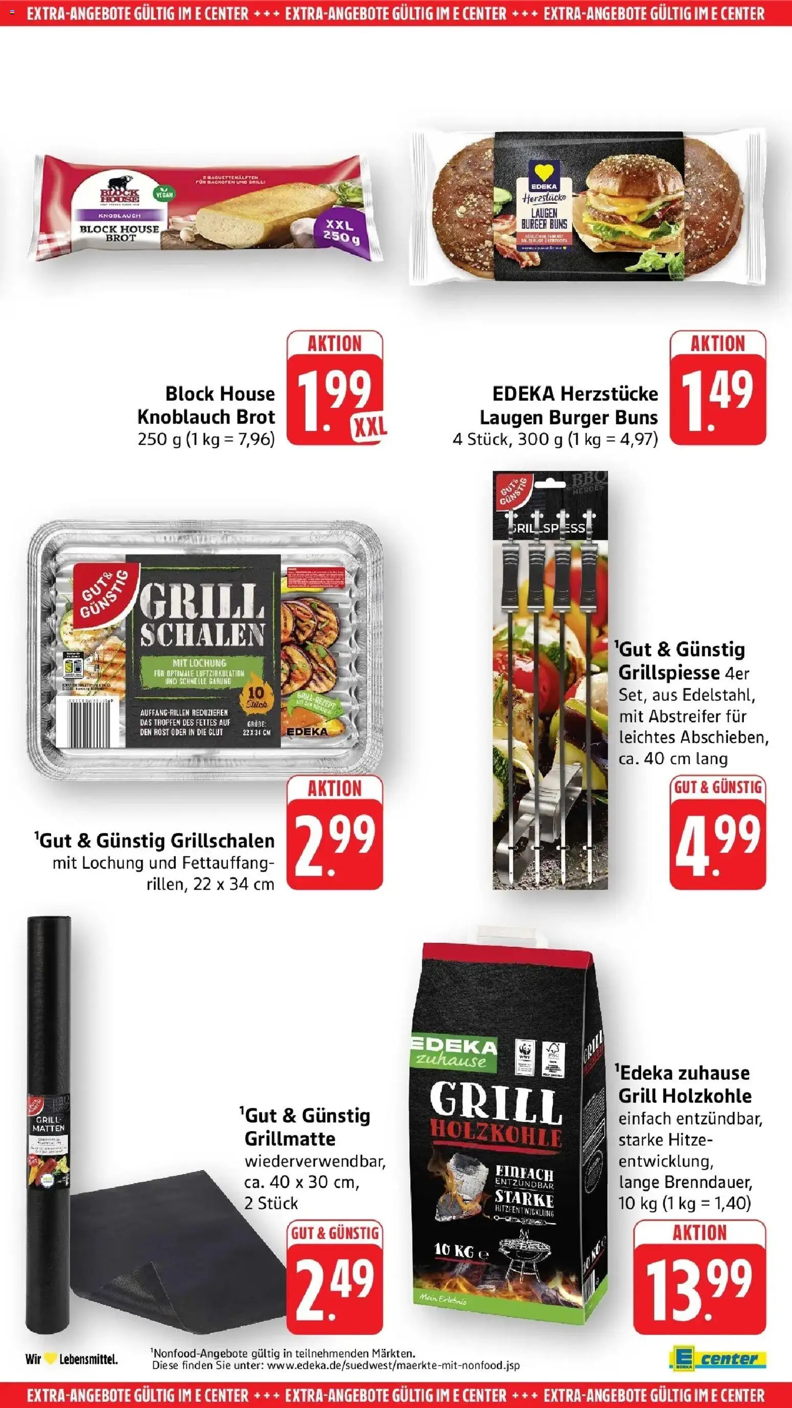 E center Prospekt Bad Dürrheim	 – gültig ab 12.04.2026 | Seite: 55 | Produkte: Grill, Burger, Knoblauch, Brot